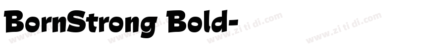 BornStrong Bold字体转换